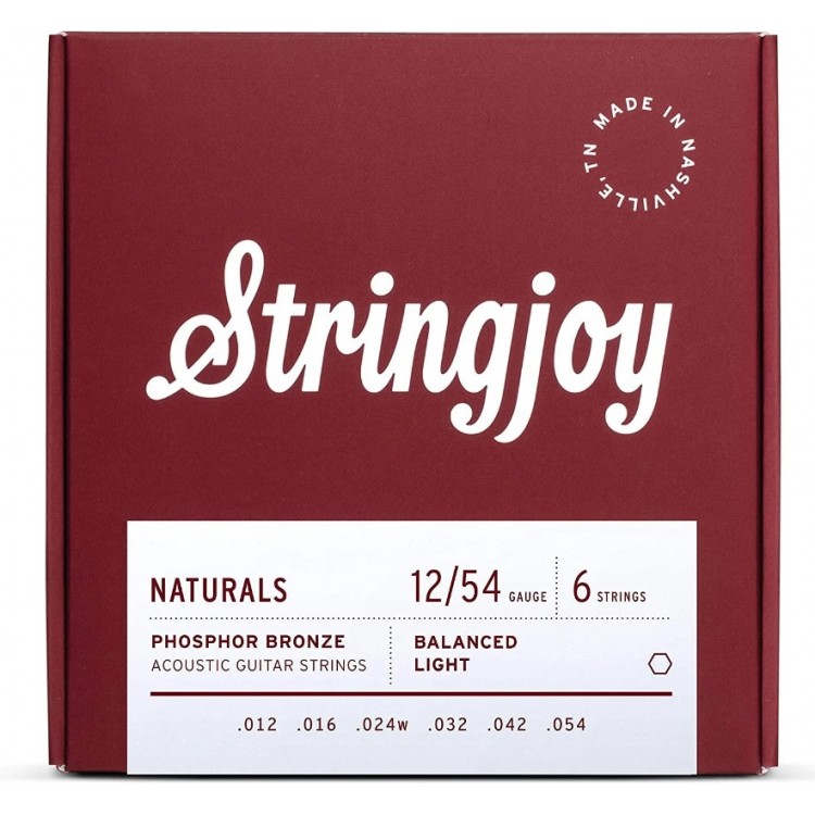 Stringjoy NATURALS Phosphor Bronze 12-54 磷青銅 木吉他弦